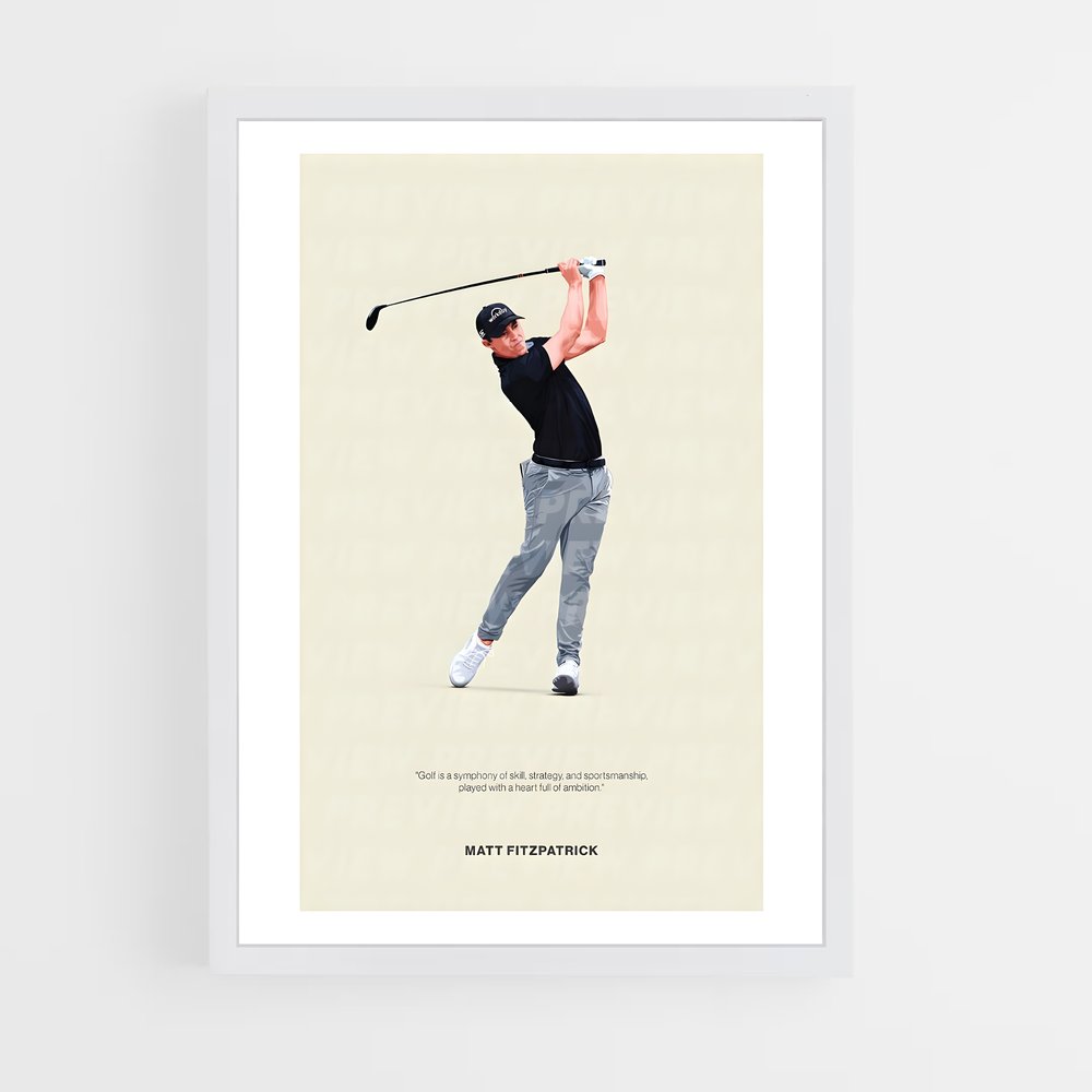 Poster Swing Éthique – affiche Golf (vue 3)